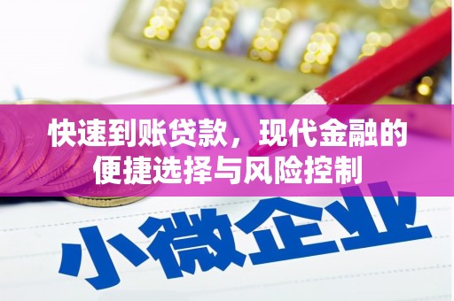 湖滨快速到账贷款，现代金融的便捷选择与风险控制