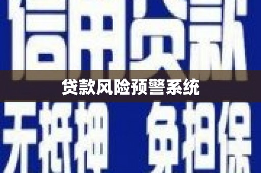 湖滨贷款风险预警系统