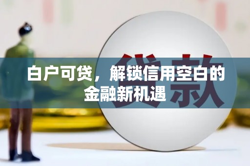 湖滨白户可贷，解锁信用空白的金融新机遇