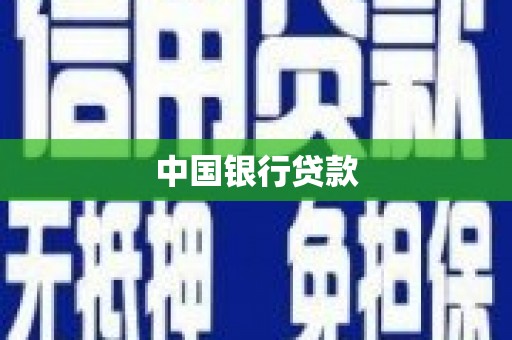 湖滨中国银行贷款