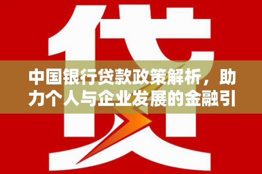 湖滨中国银行贷款政策解析，助力个人与企业发展的金融引擎