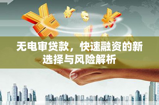 湖滨无电审贷款，快速融资的新选择与风险解析