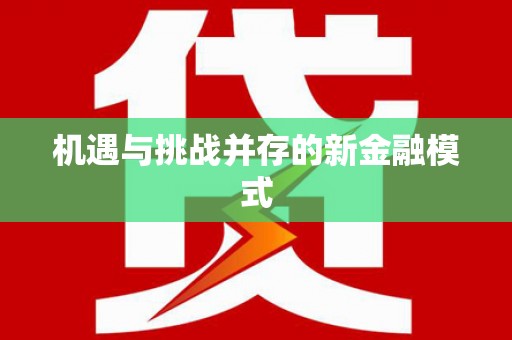湖滨机遇与挑战并存的新金融模式