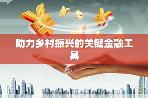 湖滨助力乡村振兴的关键金融工具