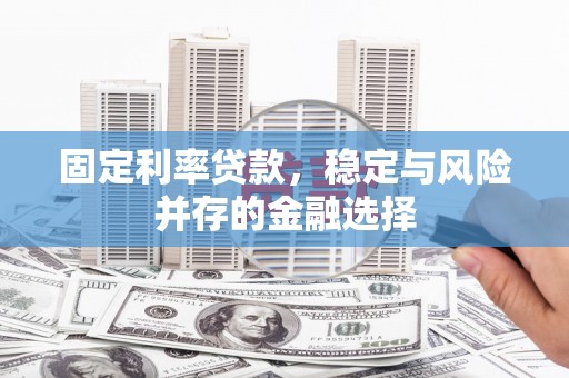 湖滨固定利率贷款，稳定与风险并存的金融选择