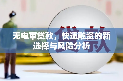 湖滨无电审贷款，快速融资的新选择与风险分析