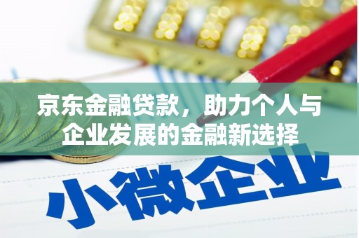湖滨京东金融贷款，助力个人与企业发展的金融新选择