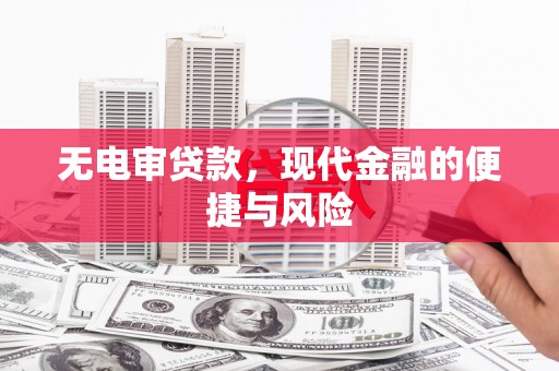 湖滨无电审贷款，现代金融的便捷与风险