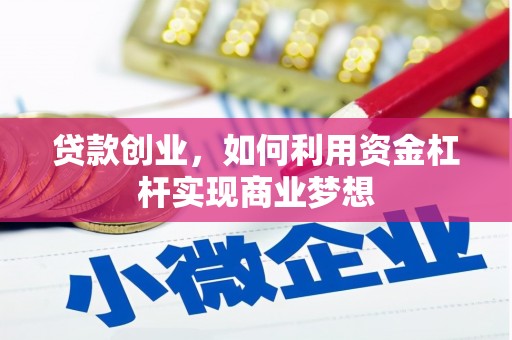 湖滨贷款创业，如何利用资金杠杆实现商业梦想