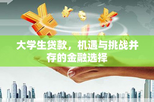 湖滨大学生贷款，机遇与挑战并存的金融选择