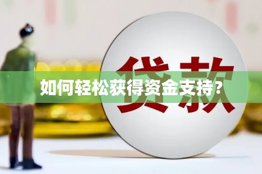 湖滨如何轻松获得资金支持？